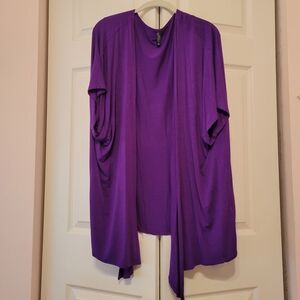 Made By Johnny Purple Women's Cardigan